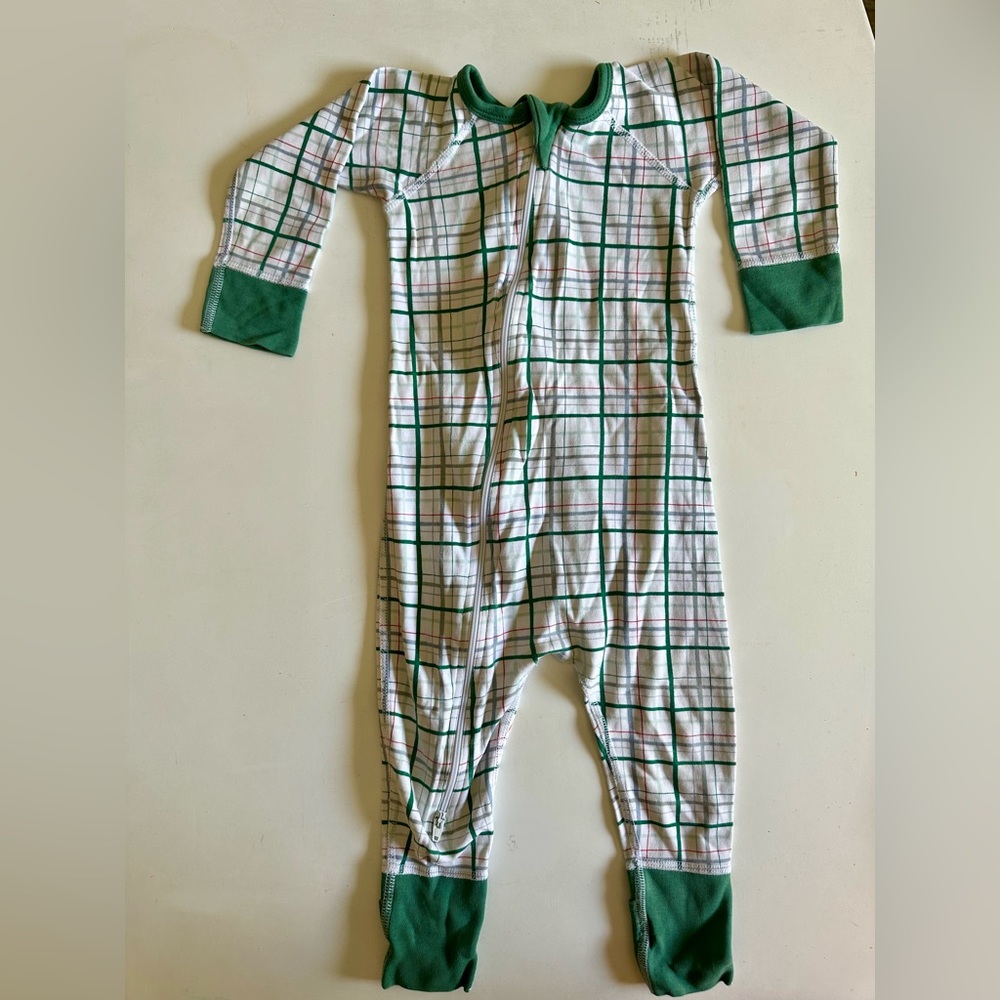 Sapling Child Organic Christmas Onesie PJs 12-18m